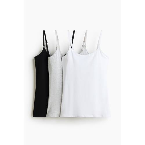 MAMA 3-PACK NURSING CAMISOLE TOPS