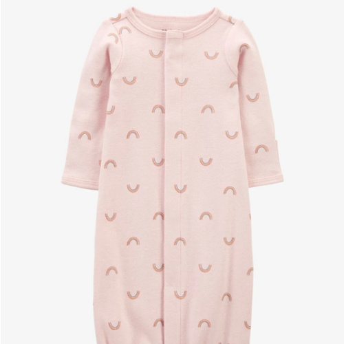 Baby Girl Preemie Rainbow Cotton Sleeper Gown | Carter's
