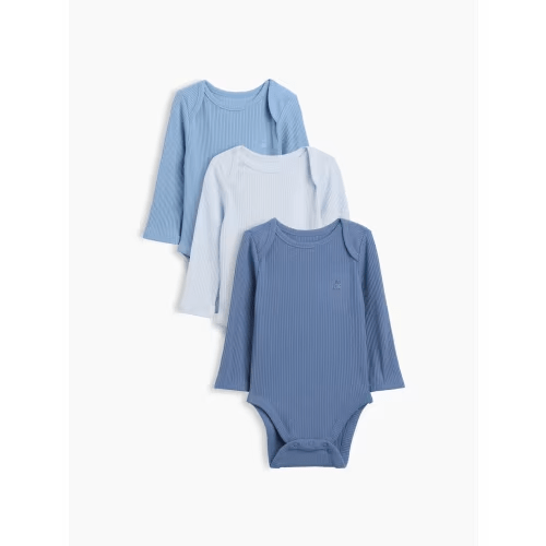 Baby First Favorites TinyRib Pocket Bodysuit (3-Pack) - Color
Bainbridge Blue Light (0-3 month)