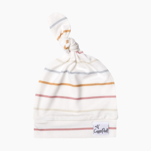 Copper Pearl Printed Top Knot Hat - Piper