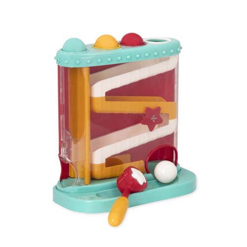 Battat Pound and Roll Ball Maze Toy, Hammer Activity, Crawling Physical Learning for Toddlers