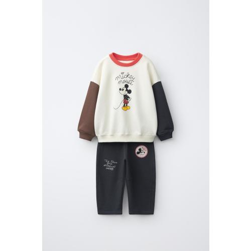 MICKEY MOUSE © DISNEY EMBROIDERED SWEATSHIRT AND JOGGER SET - Blue | ZARA United States