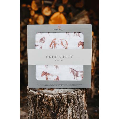 Wild Horses Crib Sheet | Farm Girl: Rural Boutique + General Store