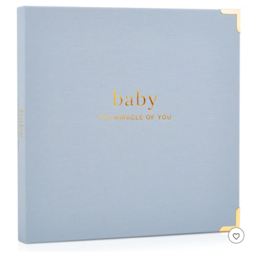 Keepsake Baby Memory Book for Boys and Girls – Timeless First 5 Year Baby Journal, Scrapbook and Photo Album