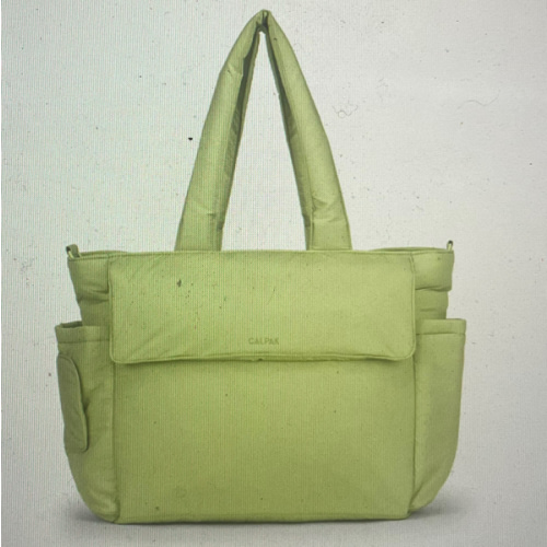 Diaper Tote Bag with Laptop Sleeve - LIME
