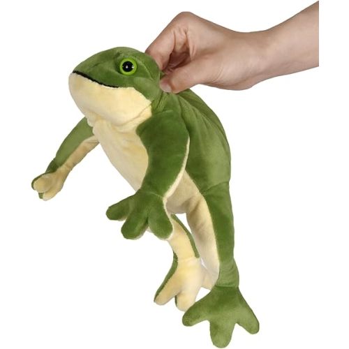 Ice King Bear Wild Animal Small Stuffed Animals Zoo Family Plush Toy (Frog 8 Inches)