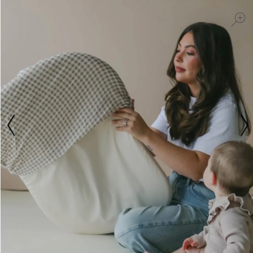 Infant Lounger Muslin Cover | Gingham