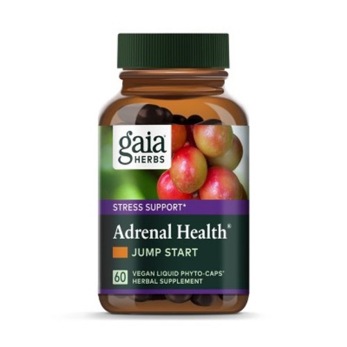 Gaia Herbs Adrenal Health Jump Start - Helps Sustain Healthy Energy and Stress Levels - 60 Vegan Liquid Phyto-Capsules