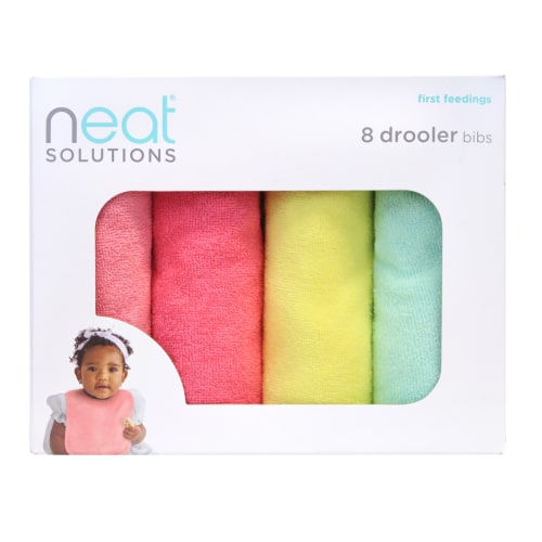 NEAT SOL 8PK BIB BOY-GIRL ASST COLORS