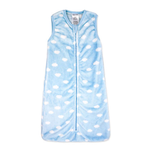 Baby Mode Plush Sleep Sac: Blue Clouds 0-6M