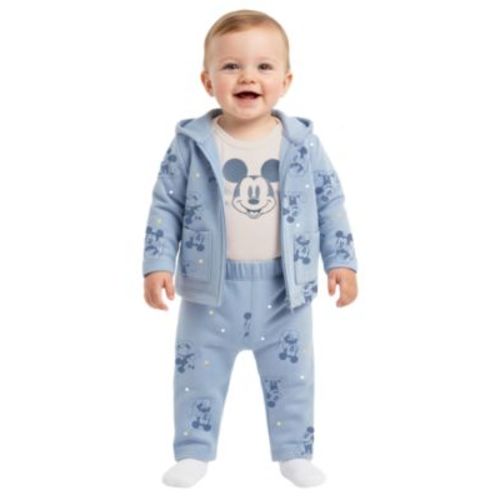 Baby Boys' Mickey Mouse Jacket, Bodysuit & Pants, 3-Piece Set