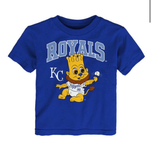 Sluggerrr Kansas City Royals Infant Mascot 3.0 Short Sleeve T-Shirt ROYAL - 75799140