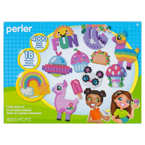 Perler Summer Fun Deluxe Box Fused Bead Kit, Ages 6 and up, 4005 Pieces