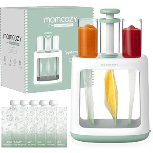 Momcozy Squeeze Station, Baby Food Maker, Pouch Filler for Baby Puree