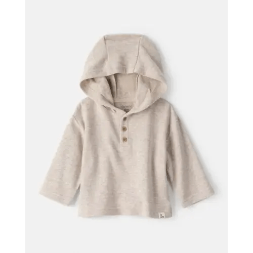 NB Baby Boy Long-Sleeve Hooded Top - Grey | Carter's