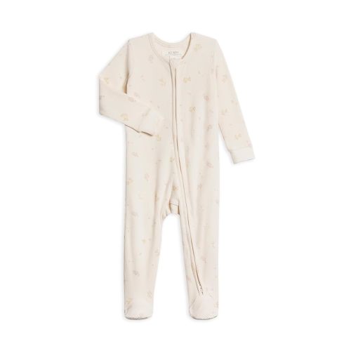 Colored Organics Baby Zip-Up Footed Sleeper with 2-Way Zipper - Newborn Organic Cotton Pajamas