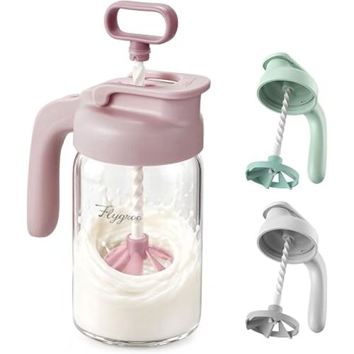 Glass Breast Milk Pitcher, Baby Formula Mixing Pitcher - 24oz, Pink