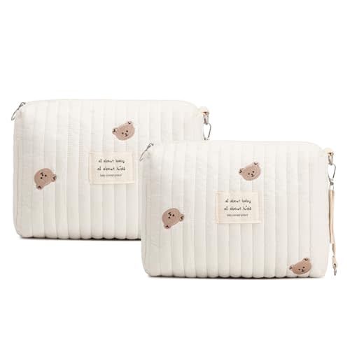 2PCS Diaper Bag Organizer Pouches | Small Baby Diaper Bag Purse Mini, Travel Organizer Bags for Women, Stroller Straps