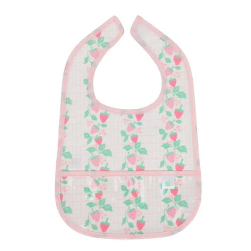 The Wipe It Bib - Strawberries | The Little Lane Shop
