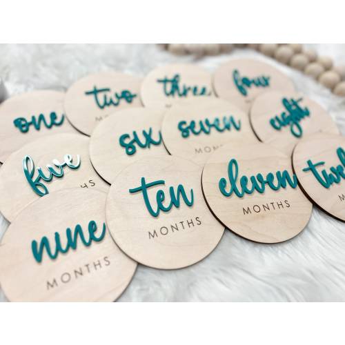 1-12 Month Baby Milestone Cards