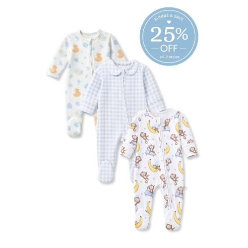 Dapper Dreams Zipper Footie Bundle