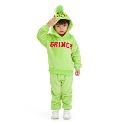 Dr. Seuss The Grinch Toddler Unisex Hoodie and Jogger Set, Sizes 12M-5T