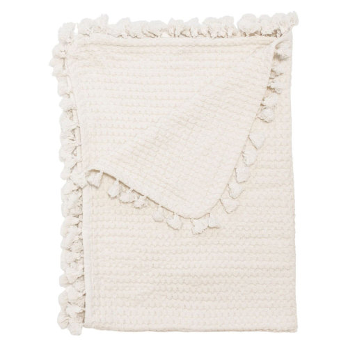 Crane Baby Cream 100% Cotton Muslin Baby Blanket, 36"x36", For Baby Nursery or Stroller by Crane Baby & Reviews | Birch Lane