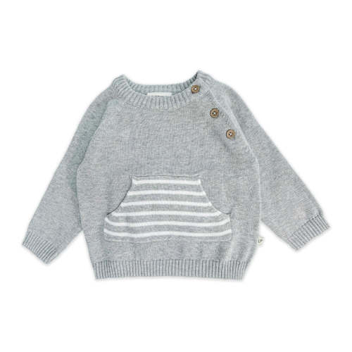 Milan Raglan Button Knit Baby Pullover Sweater (Organic)