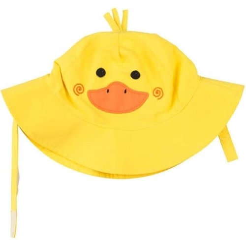 Zoocchini Baby UPF 50+ Sun Protection Water Resistant Fabric Duck Hat - 6-12 Mo