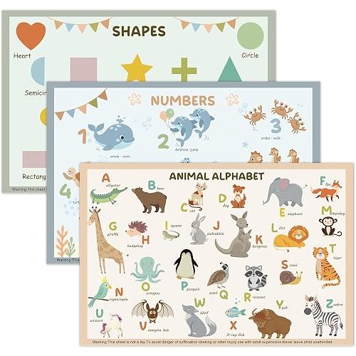 Disposable Placemats for Baby & Toddlers, 45 Pack Baby Disposable Placemats for Restaurants, Disposable Table Mats for Babies, Kids Placemats for Travel, Dining Out & Daily Use (Beige)