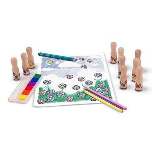 Melissa & Doug Deluxe Happy Handle Stamp Set