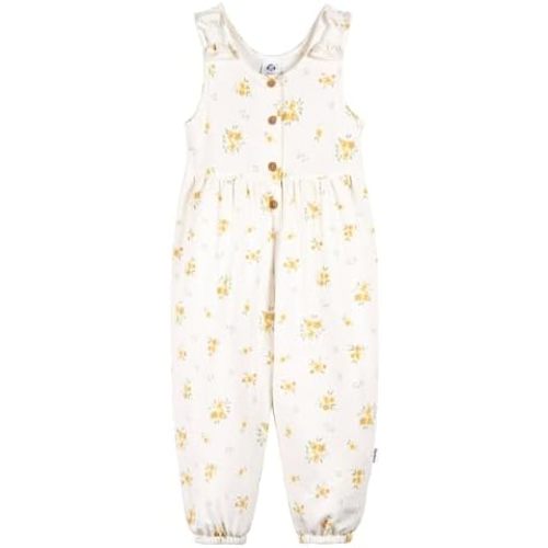 Gerber Baby Girls' Toddler Sleeveless Romper Jumpsuit