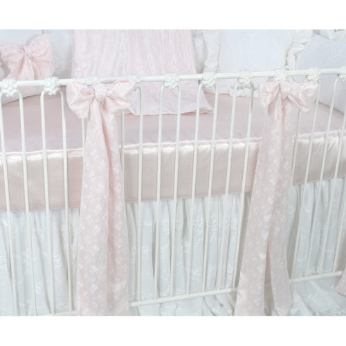 Blueberrie Kids Lacey Pink Crib Sheet | Wayfair
