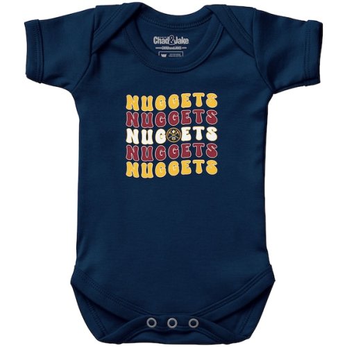 Newborn & Infant Denver Nuggets  Chad & Jake Navy Groovy Bodysuit