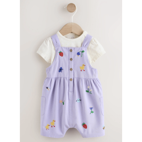Buy Purple Character Baby Dungarees and Bodysuits Set 2 Piece (6-9mths) from Next USA