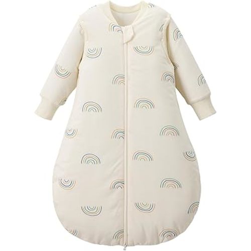 Duomiaomiao Baby Sleep Sack 100% Organic Cotton Lightweight Breathable Comfy Toddler Sleeping Sack