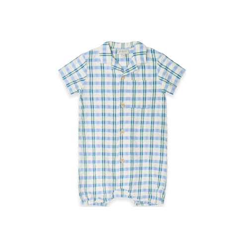 Seersucker Shirt Onesie