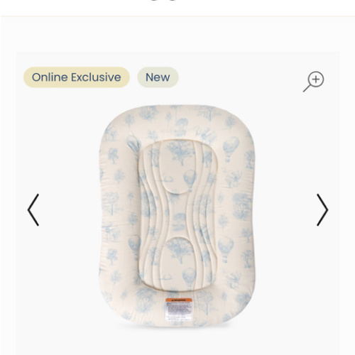 Infant Lounger Wave | Blue Toile