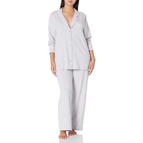 Amazon Essentials Women's Long Sleeve Cotton Modal Pajama Set