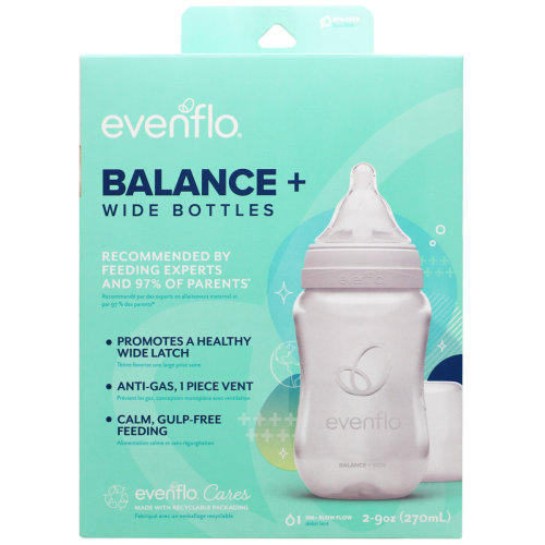 Evenflo Balance+ Wide Bottle 9oz 2pk