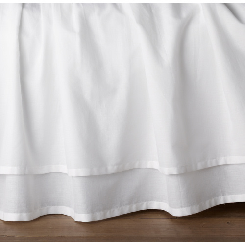 Gathered Voile Crib Skirt | RH Baby & Child