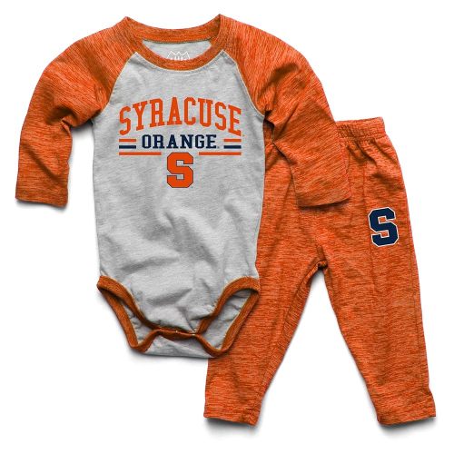 Wes and Willy Baby College Sports Fan Long Sleeve One Piece and Pant Set