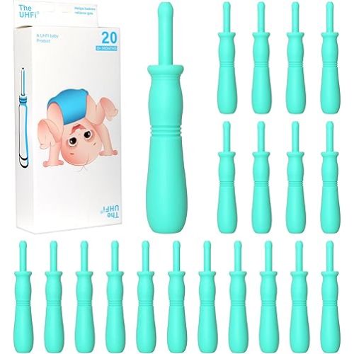 Gas and Colic Reliever for Babies, 20 Count Natural Solution Effective Instant Constipation Gas Relief for Babies Boys Girls Colic and Gas Relief, Green