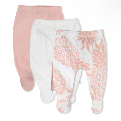 3-Pack Organic Cotton Footed Pants | Honest Baby Clothing
