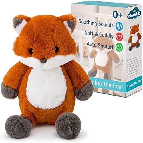 Cloud b Sound Machine with White Noise Soothing Sounds | Cuddly Stuffed Animal | Adjustable Settings and Auto-Shutoff | Frankie The Fox™