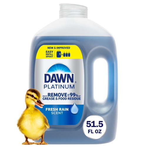 Dawn Platinum, Refill Jug Dish Soap Fresh Rain, 51.5oz