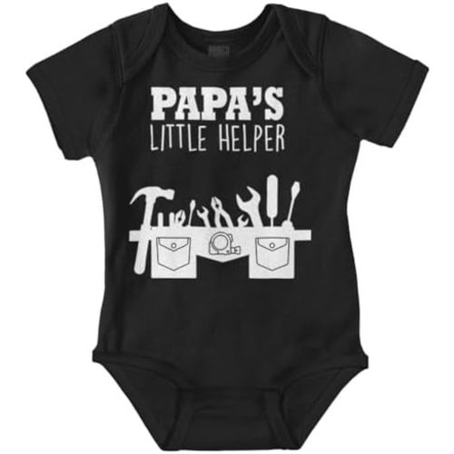 Brisco Brands Papa's Little Helper Handyman Dad Baby Romper Boys or Girls