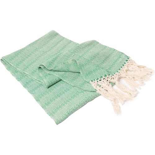 Baby Trapoz Mexican Rebozo Scarf, Shawl, Ideal for Natural Birth, Doula Massage, 98.5", Green