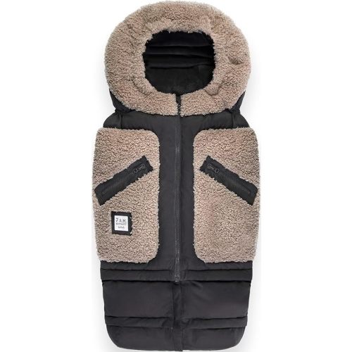 7AM Enfant Stroller Blanket 212 - Adjustable Baby Car Seat Zipped Blanket for Babies Winter, Unisex Multi Purpose Fleece Lined Warm Hooded Toddler Footmuff | (6M - 4T)