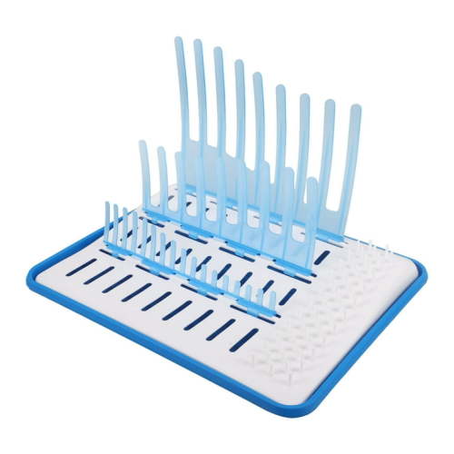 HOMEMAXS Milk Bottle Baby Bottle Drying Rack Travel Child 36.50X29.40X24.00CM Blue